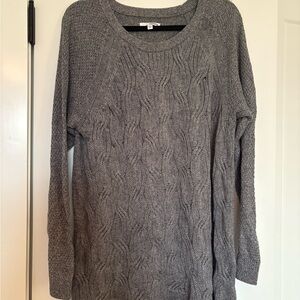 Sonoma Charcoal Cable Knit Sweater